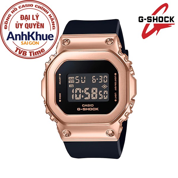 Đồng hồ nữ dây nhựa Casio G-Shock chính hãng GM-S5600PG-1DR (38mm)