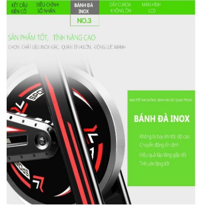 Xe đạp tập Sejian Gh709 tặng kèm đồng hồ, bình nước