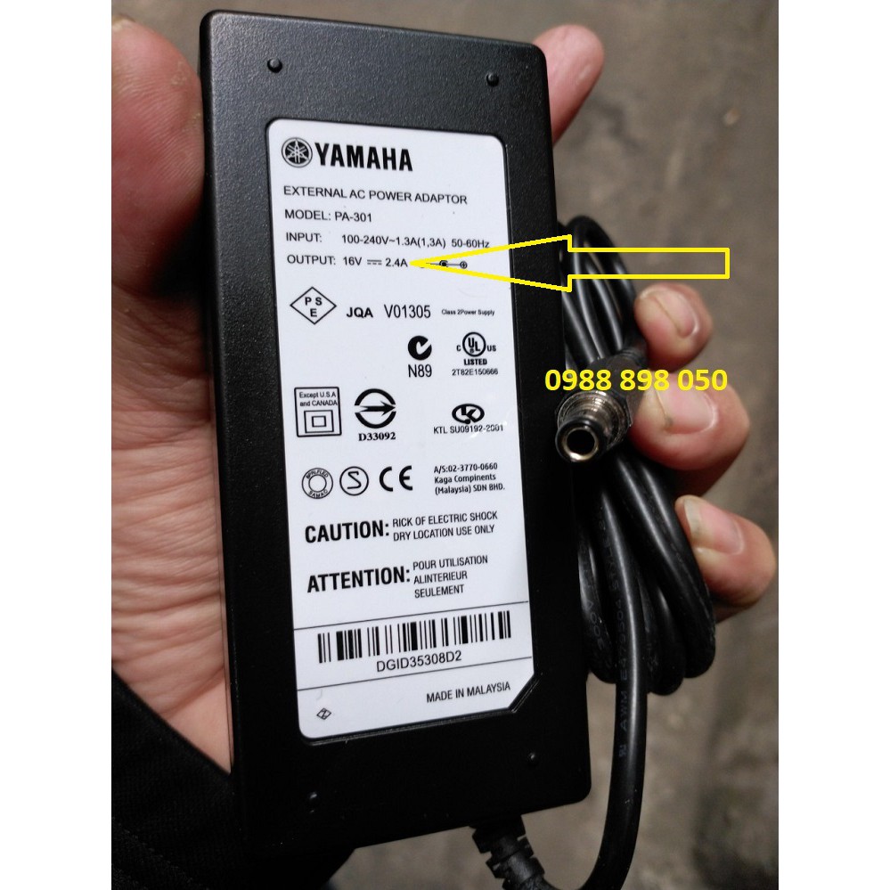 ADAPTOR ĐÀN YAMAHA 16V CHÍNH HÃNG