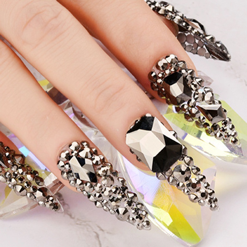 Đá 3D Lấp Lánh Nhiều Hình Dạng Dùng Trang Trí Móng Tay