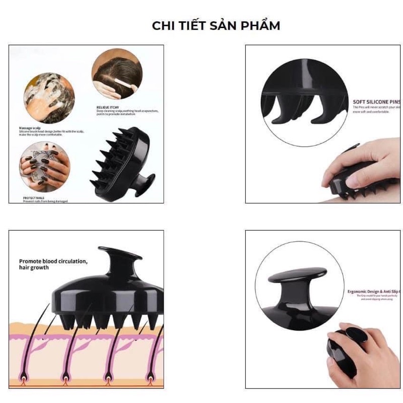 Lược Gội Đầu Aheads L Hidden Brush ( MÀU TRẮNG )