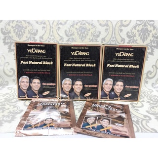 Combo 10 bịch dầu gội đầu nhuộm tóc đen yucaitang thái lan phủ đều đầu bạc dưỡng đen óng mượt