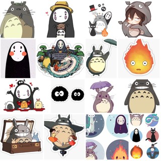 Set 100 sticker Totoro vô diện cá tính dán siêu chất