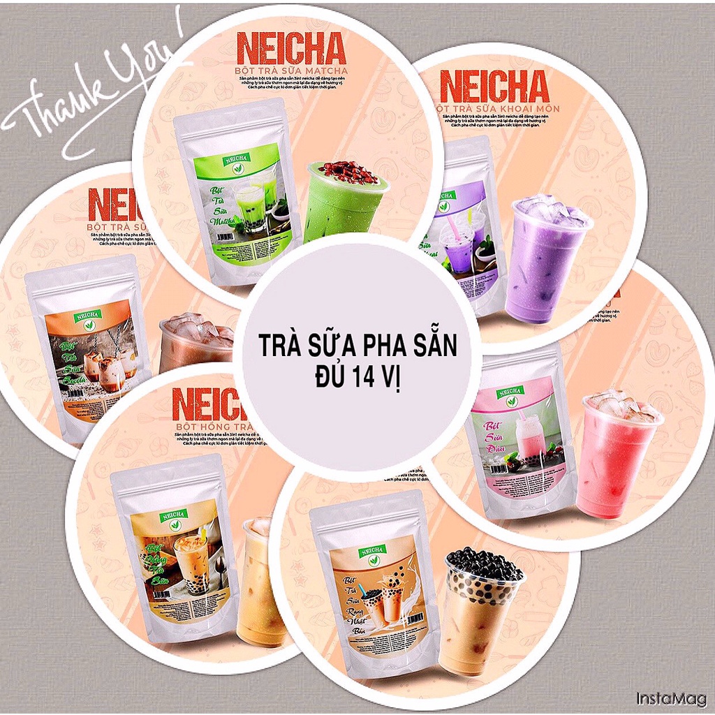 Bột Trà Sữa Pha Sẵn Neicha tự chọn vị/ PHA SẴN NHANH CHÓNG, TIỆN LỢI, ĐỦ CÁC VỊ HOT TREND