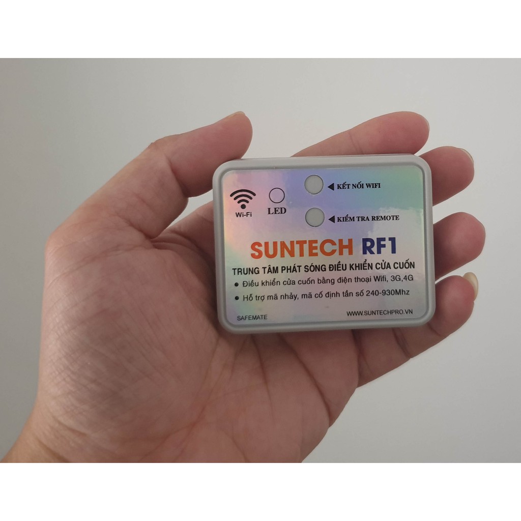 Trung tâm phát sóng điều khiển cửa cuốn bằng điện thoại Wifi SUNTECH RF1