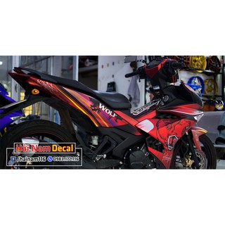 Tem Trùm Exciter 150 Đỏ Đen Wolf