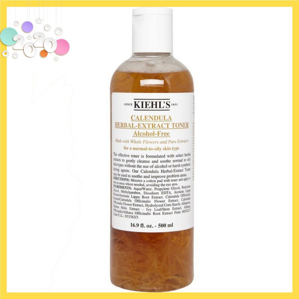 [ĐẠI TIỆC SALE] Toner hoa cúc Kiehl's Calendula Herbal Extract Alcohol-Free Toner [FLASH SALE]
