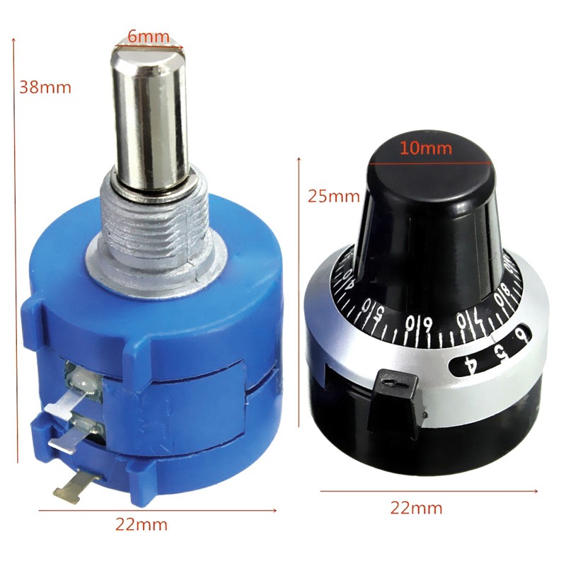 Máy đo điện thế 10K Ohm 3590S-2-103L với 10 đĩa xoay