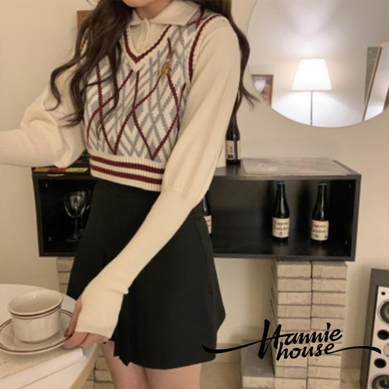 Áo Dệt Kim Nữ Cổ Chữ V In Hoạ Tiết Hình Học Thời Trang | BigBuy360 - bigbuy360.vn