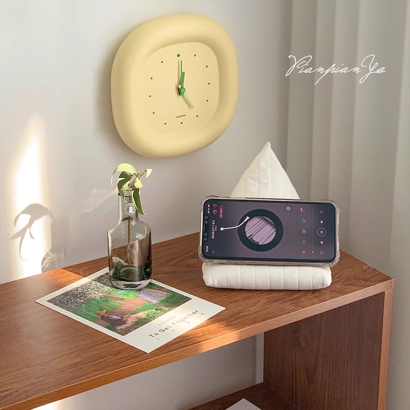 Đồng hồ treo tường để bàn trang trí phòng khách, phòng ngủ phong cách Hàn Quốc -may.decor