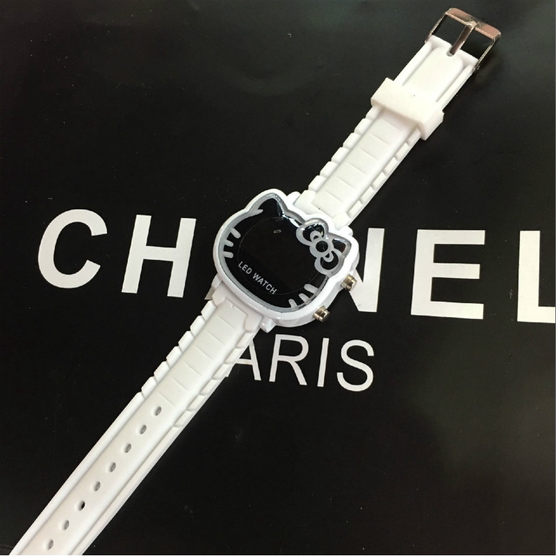 Đồng Hồ Điện Tử Dây Silicone Hình Hello Kitty Cho Bé | BigBuy360 - bigbuy360.vn