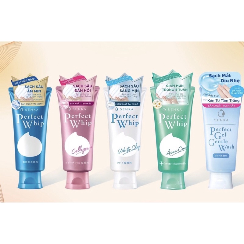 [Hàng Cty)Sữa rửa mặt Shiseido Senka Perfect Whip