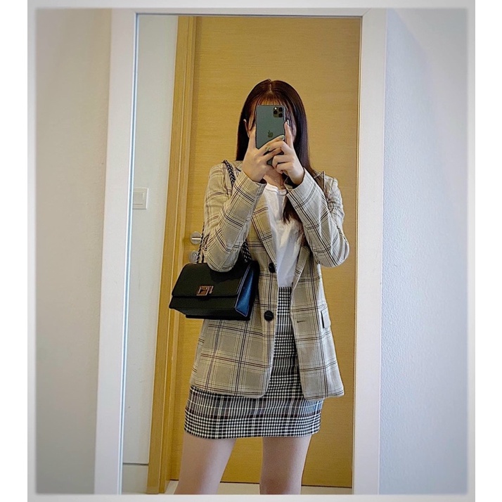 Túi CnK Da Sần Size 22 cm Bản Chuẩn Xuất Dư Tặng Kèm Túi Vải Hãng