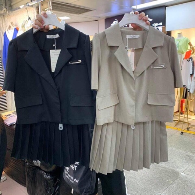 Sét vest chân xếp li