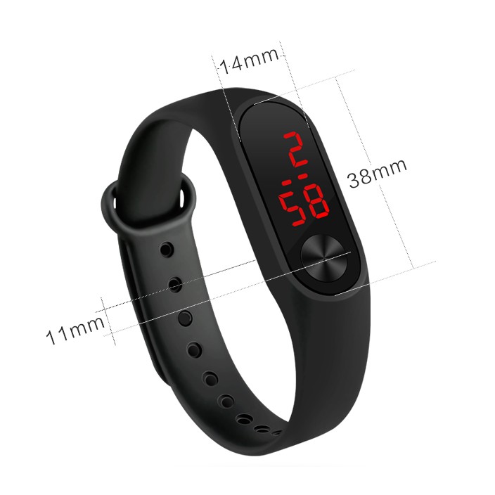 Đồng hồ đeo tay màn LED UNISEX dây Silicon thể thao trẻ trung, năng động dành cho nam nữ | BigBuy360 - bigbuy360.vn