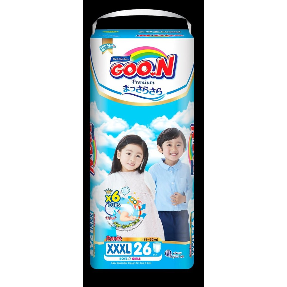 bỉm Goon slim quần/ dán M60/M66/L48/L56/XL42/XL50/XXL34/XXXL26