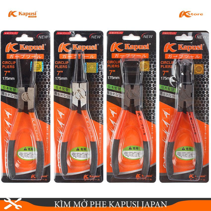 BỘ 4 KÌM MỞ PHE KAPUSI JAPAN 7INCH/175MM