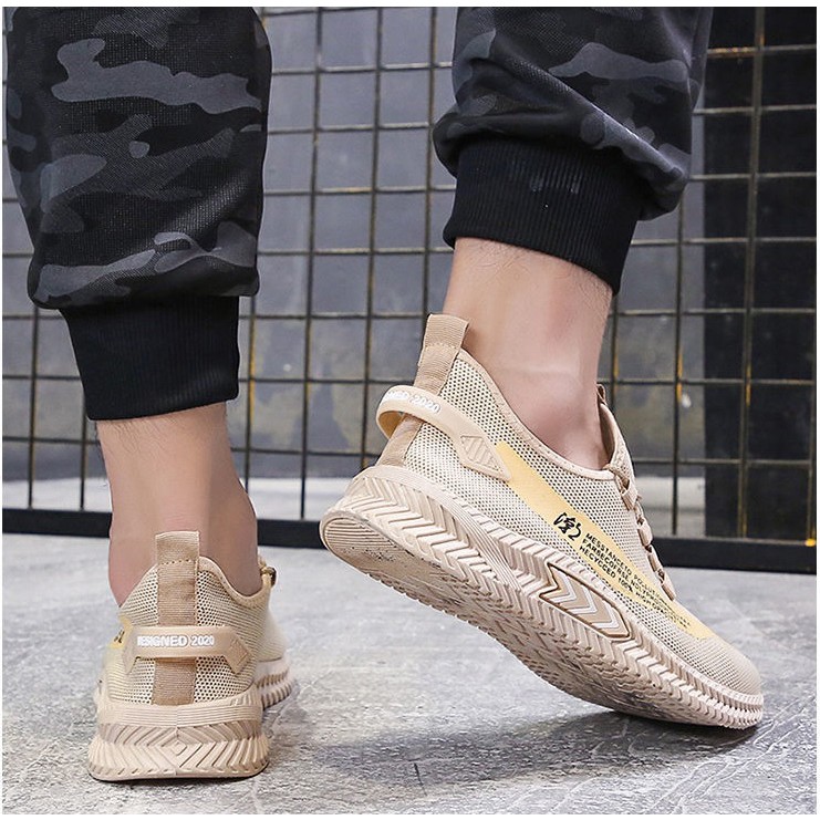 Giày Sneaker Nam Thể Thao Design 2021 Đế 4D Vải Co Dãn