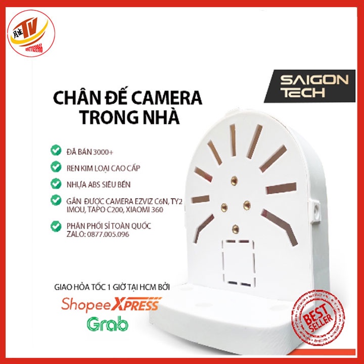 Chân Đế Camera Ezviz C6N, A22EP, Tapo C200 đa năng gắn tường, trần nhà... bằng nhựa chất lượng cao cấp