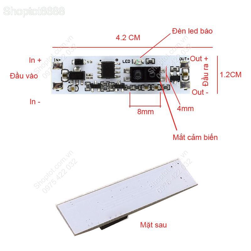 MODULE CÔNG TẮC CẢM BIẾN TIỆM CẬN, CẢM BIẾN VẪY TAY THÔNG MINH 5-24VDC 36W