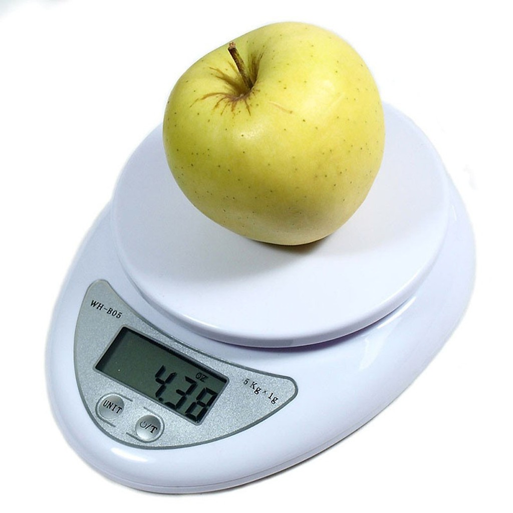 Cân điện tử nhà bếp để bàn WH - B05 Electronic Kitchen Scale đo trong dãi từ 1Gram đến Max 5Kg - CWHB05