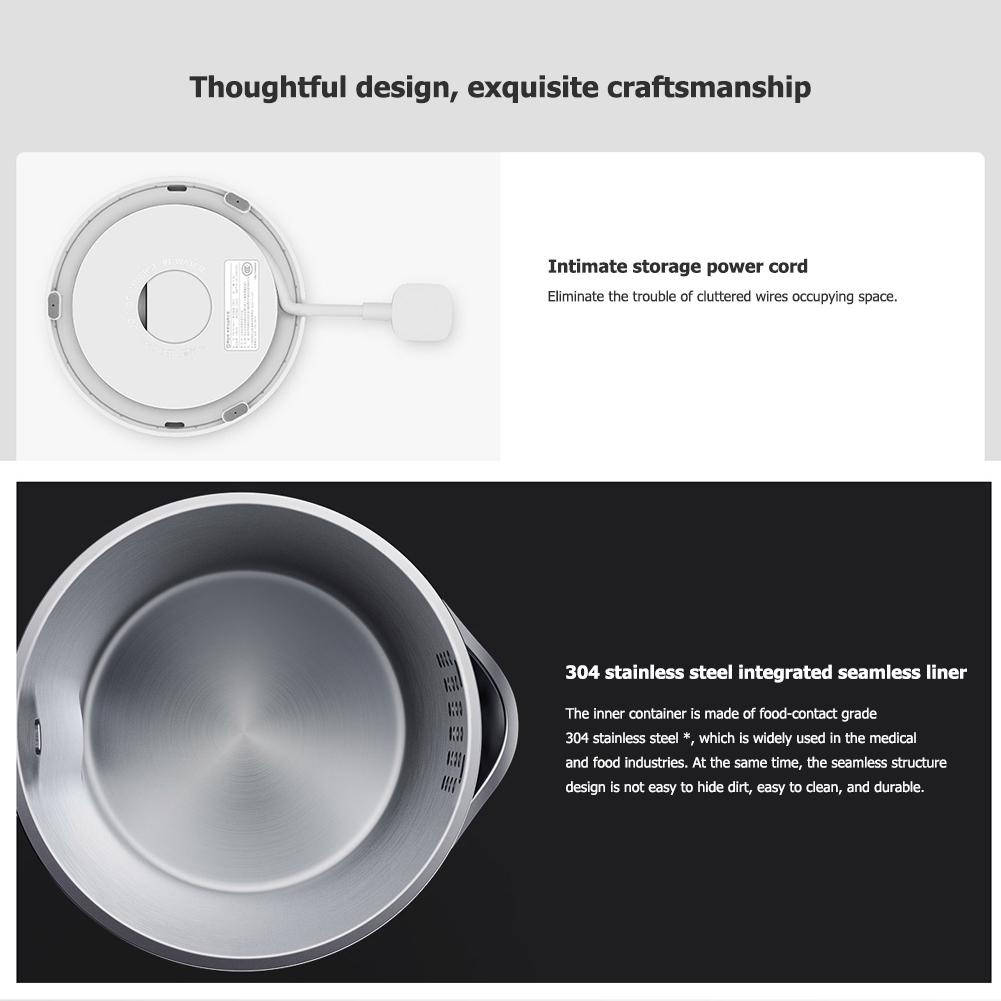 Ấm đun nước, bình đun nước siêu tốc Xiaomi Mijia 1A MJDSH02YM- 1,5L, 1800W