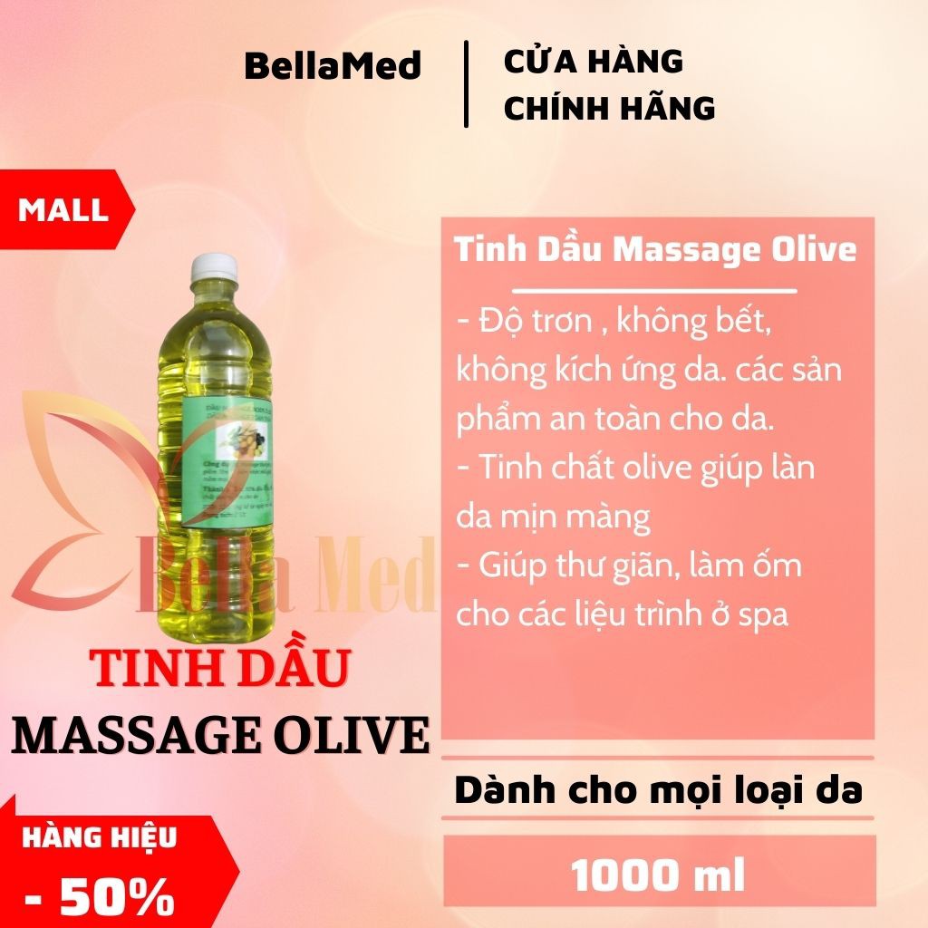 Tinh dầu mát xa massage Olive giúp thư giãn xóa tan mệt mỏi 1000ml