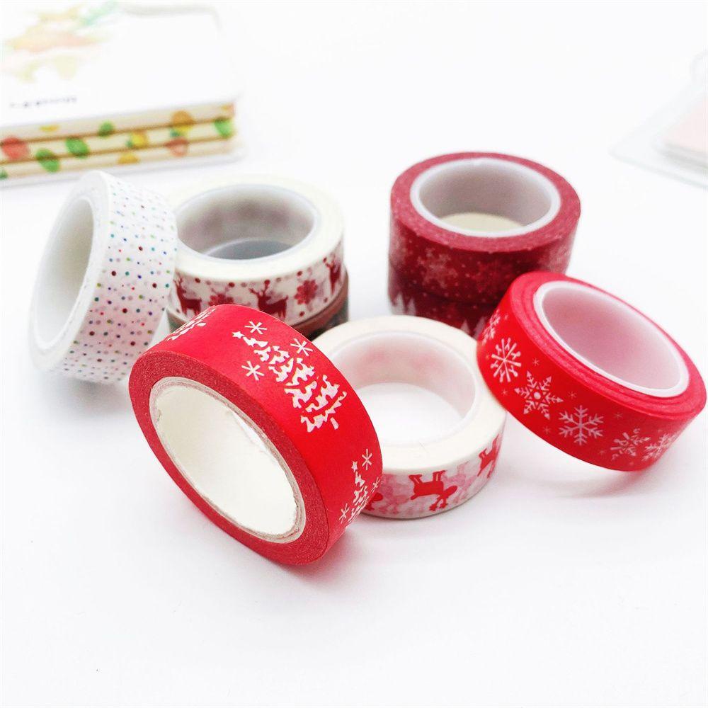 Cuộn Băng Dính 6 Kiểu Trang Trí Cây Thông Noel 15mmX10M