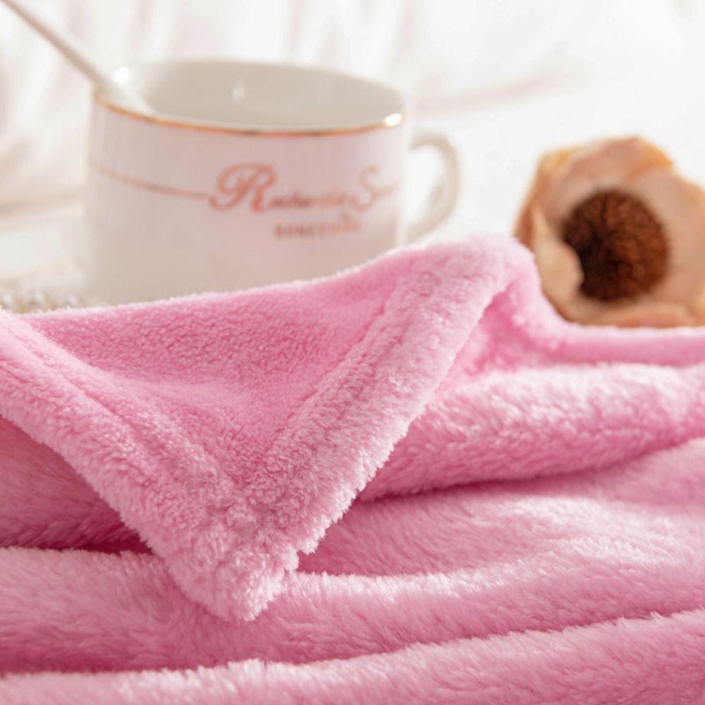 Chăn Lông Nhung Mềm Mại Giữ Ấm Có Thể Đảo Ngược Nhiều Màu Lựa Chọn