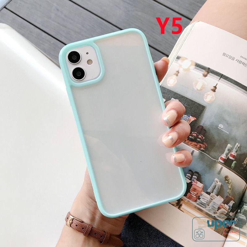 Ốp Điện Thoại Tpu Mềm Trong Suốt Viền Màu Cho iPhone 7Plus 11 13 12 Pro Max XR X XS Max 6 6s 7 8 Plus SE 2020