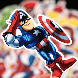Bộ 30 Miếng Dán Trang Trí Phong Cách Marvel Độc Đáo