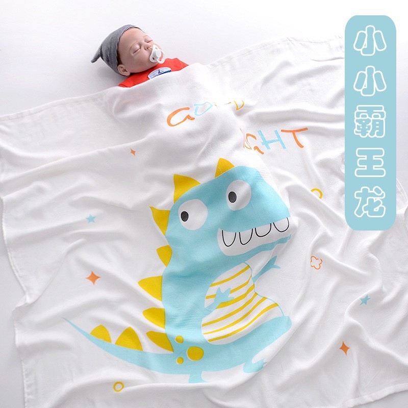 Chăn Lụa Cotton Hè Thu Aden Siêu Mềm Mát Cho Bé