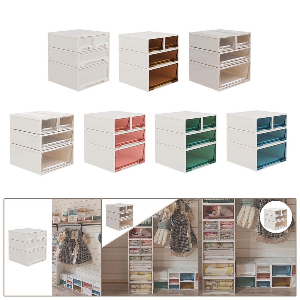 Set 4 Hộp Ngăn Kéo Đựng Mô Hình Trang Trí Phòng Tỉ Lệ 1: 6