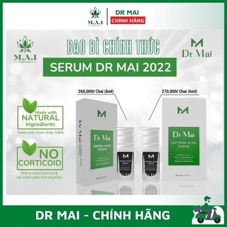 Serum Dr MAI nguyên chất chính hãng dành cho da dầu mụn thâm sẹo mỹ phẩm thiên nhiên thảo mộc 6ml