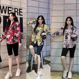 Set áo sơmi + quần legging ngố