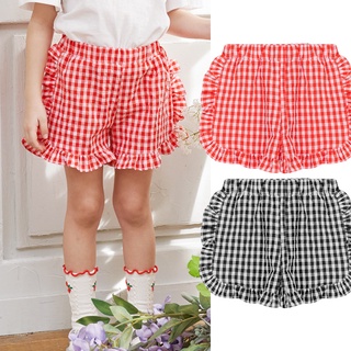 Quần short bèo Bebezoo họa tiết caro cho bé BEB2PT109