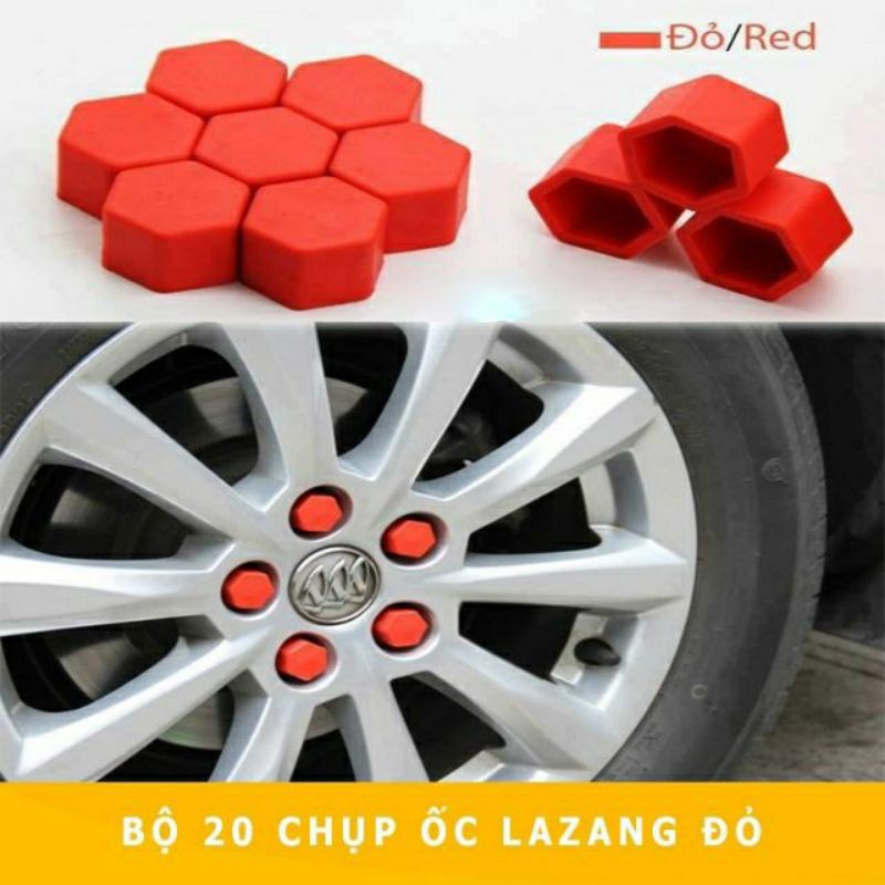 Bộ 20 chụp ốc lazang trang trí và bảo vệ ốc xe