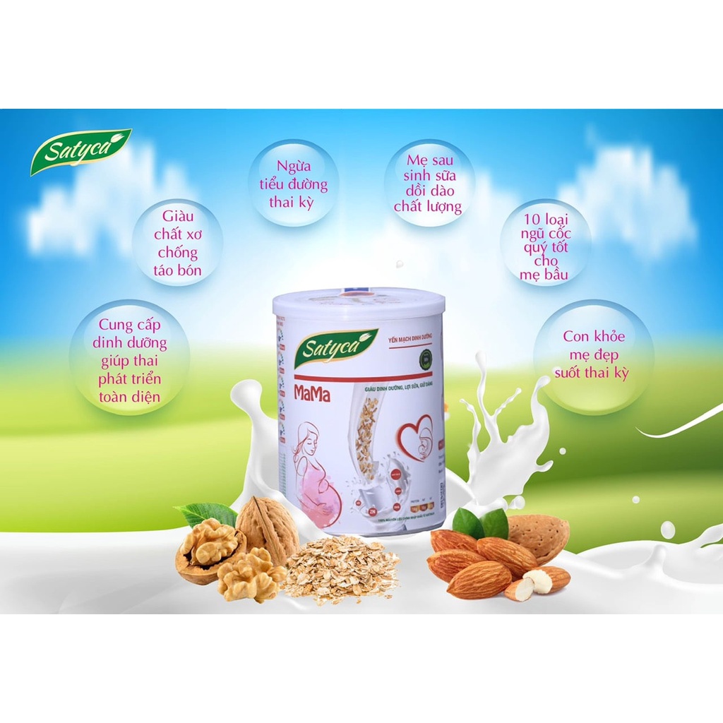Sữa yến mạch SATYCA MAMA - Nguồn dinh dưỡng thiết yếu cho con khỏe thumbnail