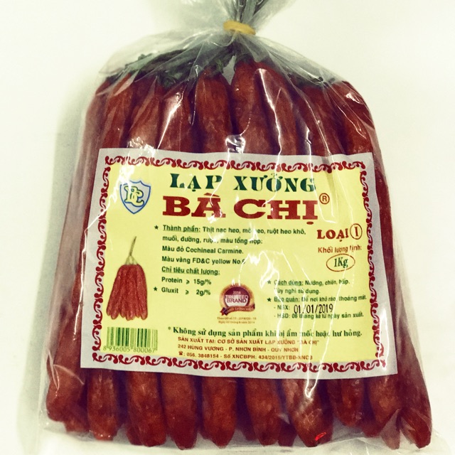 Lạp xưởng Bà Chị Loại 1