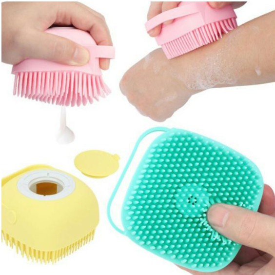 Cọ Tắm Massage Silicon Có Ngăn Chứa Dầu Tắm Tiện Lợi (SP081408)