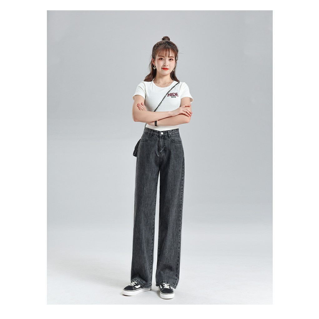Quần jean nữ phong cách baggy ống rộng siêu đẹp hot hit Panda Style