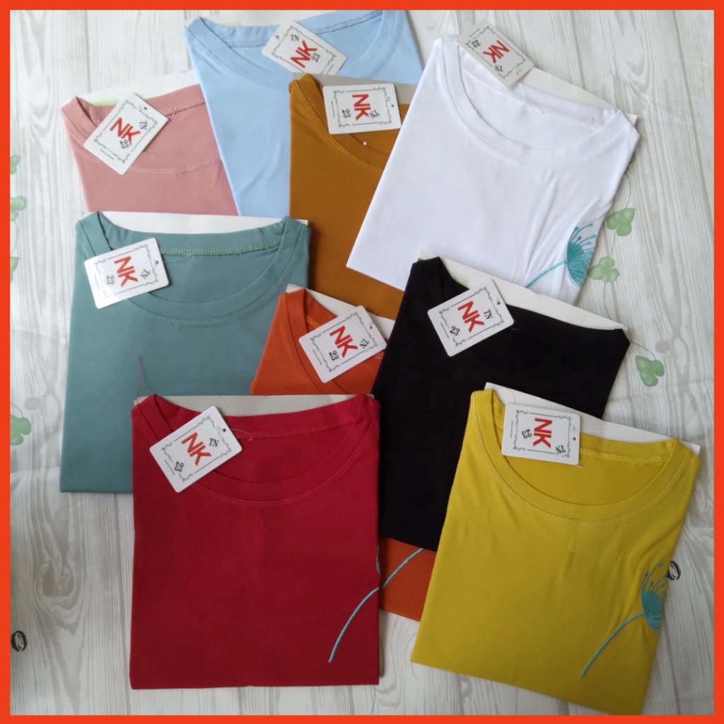 ÁO THUN NỮ T-SHIRT TAY NGẮN - ÁO THUN NỮ COTTON 100% CAO CẤP MỀM MỊN -  CO GIẢN THOÁNG MÁT 42KG-65KG