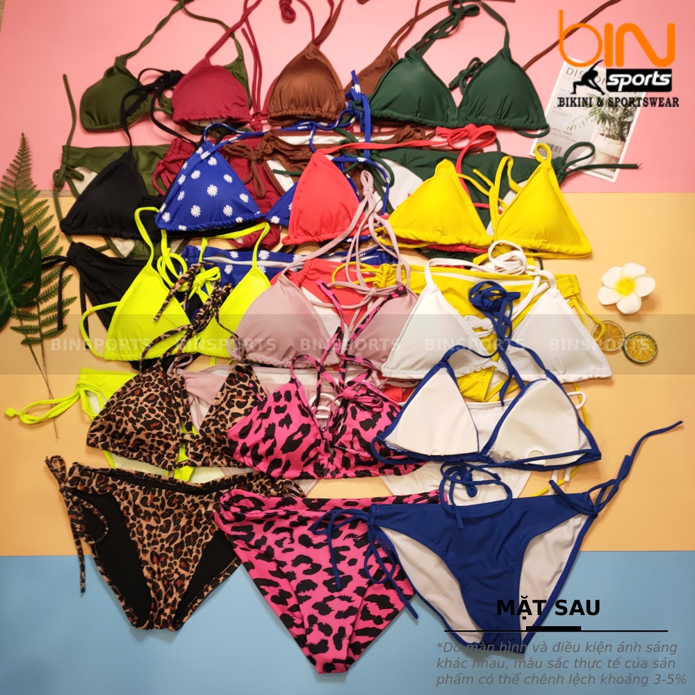 Bikini Bộ Bơi Nữ Hai Mảnh Quần Tam Giác Freesize Bin Sports BHV030