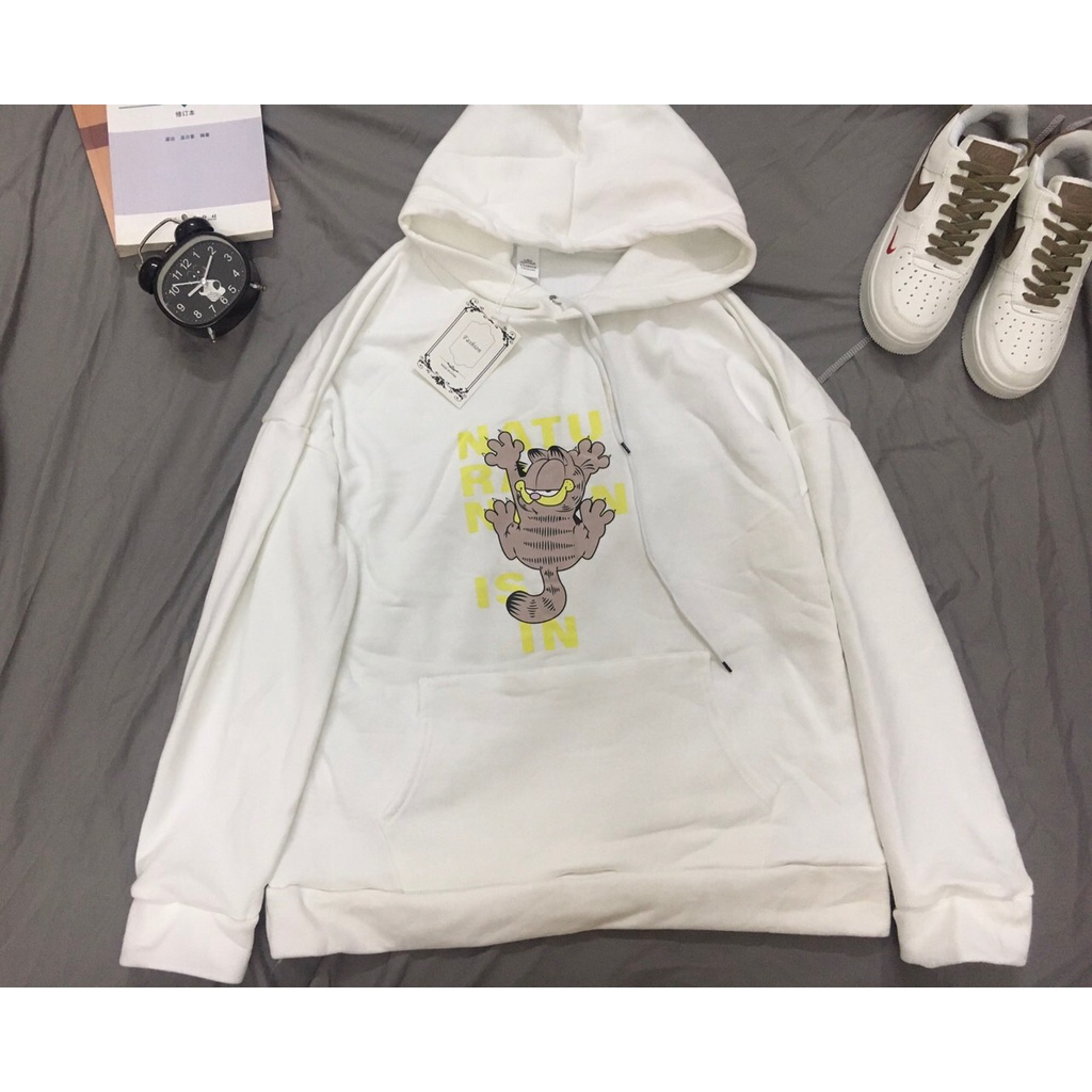 Áo Hoodie nỉ da cá in cao su nổi hàng Quảng Châu, áo nỉ da cá unisex nam nữ [Ảnh Thật]