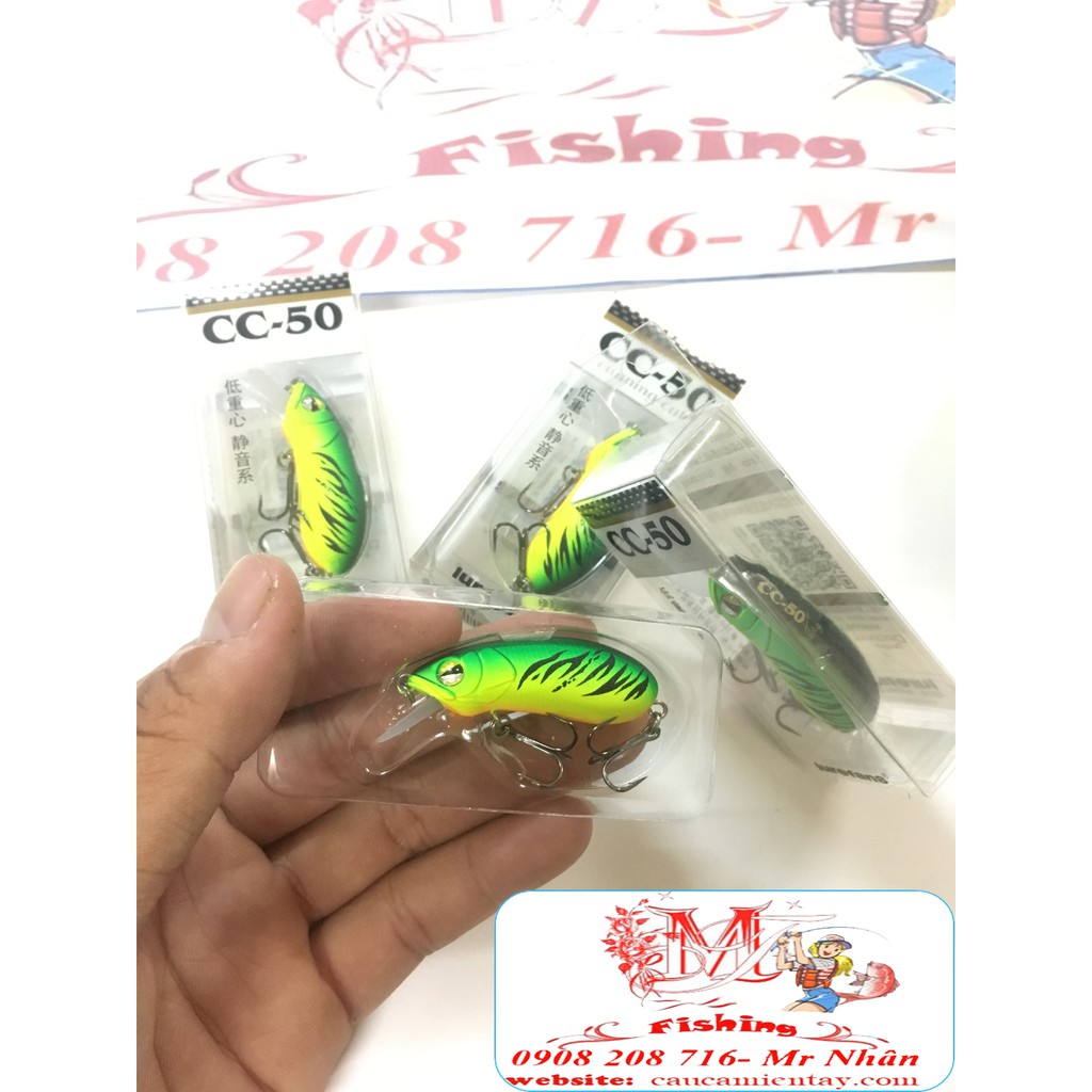 Mồi Lure CC50 Câu Cá Lóc - Tráp - Chẽm- Mú-Nhồng