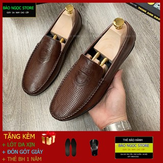 {5 NGÀY GIẢM SỐC} GIÀY MỌI NAM - GIÀY LƯỜI NAM CHẤT DA BÒ MỀM 2 LỚP - ĐẾ CAO SU ĐÚC CỰC BỀN VÀ CHẮC CHẮN - MÃ M5689