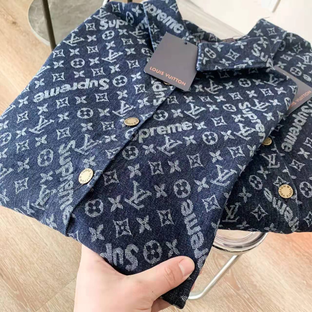 Áo sơ mi bò nam thời trang cao cấp Louis Vuitton LV phong cách trẻ trung, thời thượng