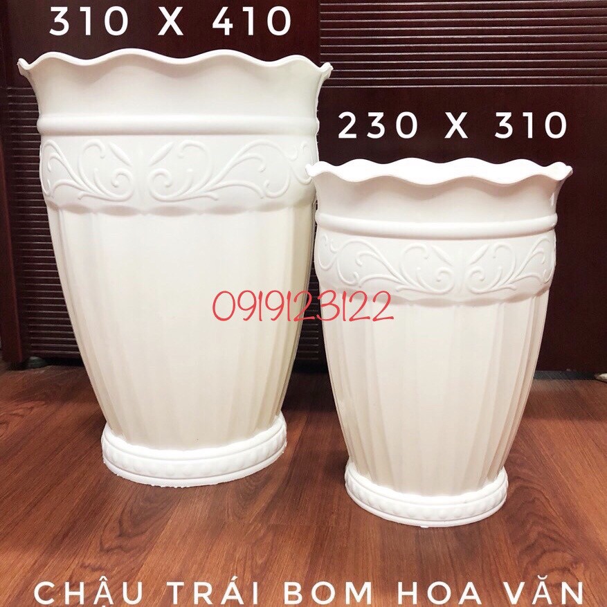 Chậu nhựa trồng cây Trái Bom  cỡ lớn fi310*410*200