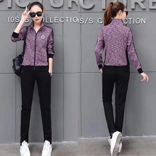Bộ đồ thể thao nữ phối màu