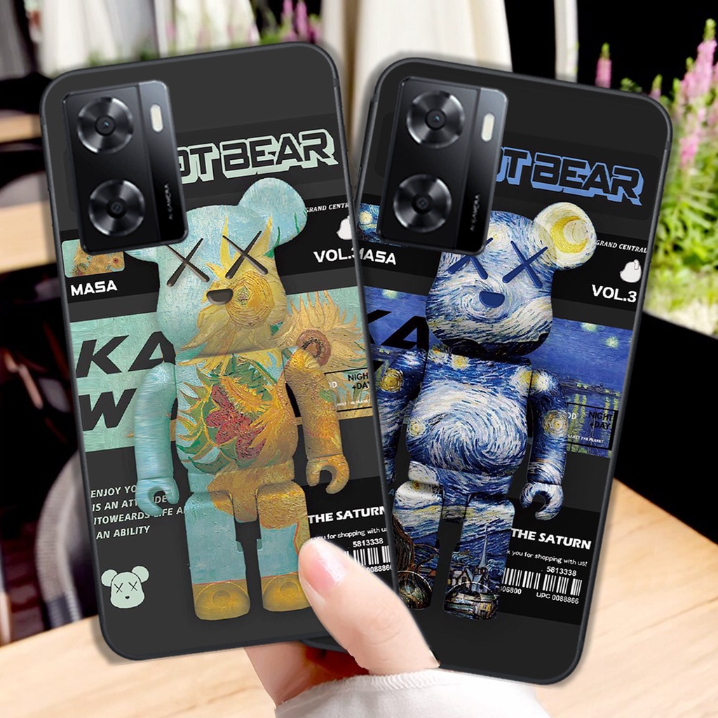 ỐP lưng Oppo A57 4G - Oppo A57 2022 bearbrick KAWS cực đẹp giá rẻ cute siêu đẹp